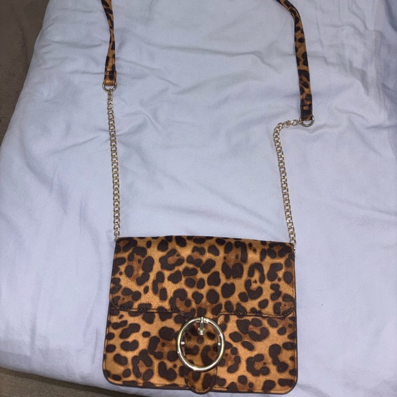 New York & Company Handbags - New York & Company Animal Print Crossbody Bag